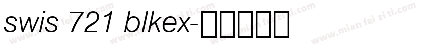 swis 721 blkex字体转换